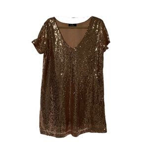 Lulus Light Up The Night Sequin Dress XL